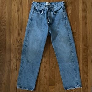 Agolde 90s crop 25 mid blue